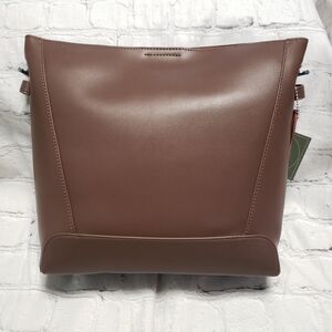 Bellanovi Womens Sleek Brown Leather  Bag — Minimalist Everyday Carry.
